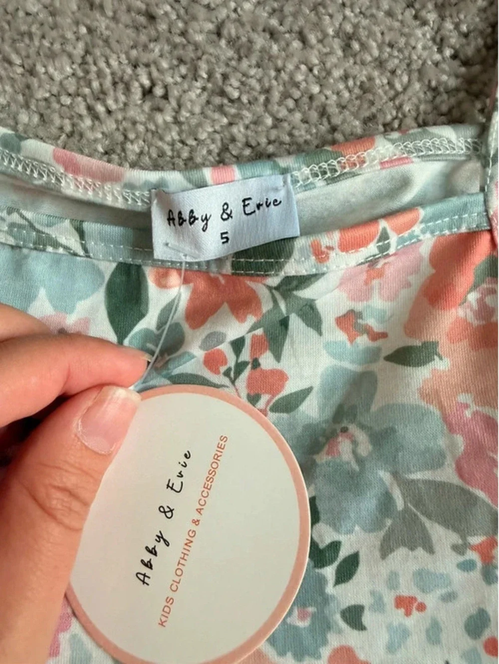 Abby & Evie Floral Tiered Dress Size 5 NWT
